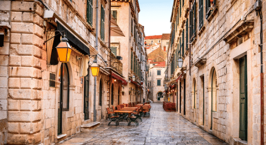 dubrovnik city street view